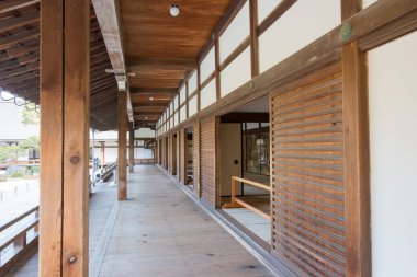 Kyoto, Japonya - Kyoto, Japonya 'daki Tenryu-ji Tapınağı. Antik Kyoto Tarihi Anıtları 'nın (UNESCO Dünya Mirası Sitesi) bir parçasıdır (Kyoto, Uji ve Otsu Şehirleri)..