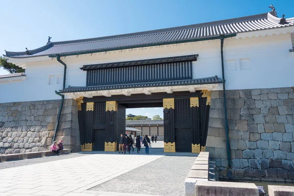 Kjóto Japonsko Zámek Nijo Japonském Kjótu Součástí Historických Památek Starověkého — Stock fotografie