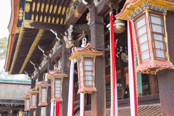 Kyoto Japon Sanctuaire Kitano Tenmangu Kyoto Japon Sanctuaire Été Construit — Photo