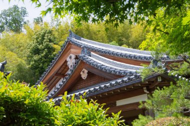 Kyoto, Japonya - Kyoto, Japonya 'daki Suzumushi Tapınağı. Tapınak 1723 yılında kuruldu ve yerel çan cırcırböcekleriyle ünlüdür..