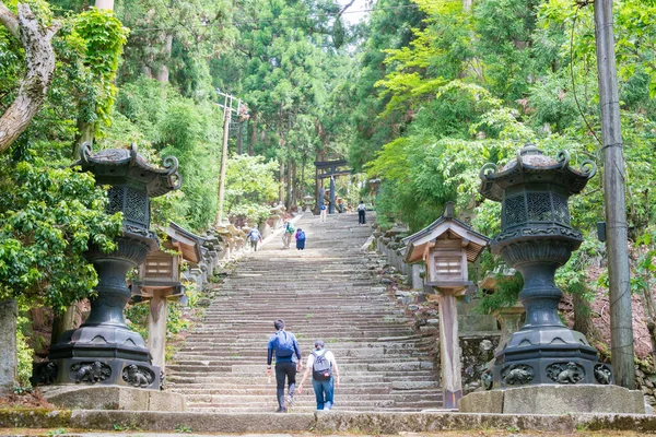 Kyoto Japon Approche Sanctuaire Atago Sur Mont Atago Kyoto Japon — Photo