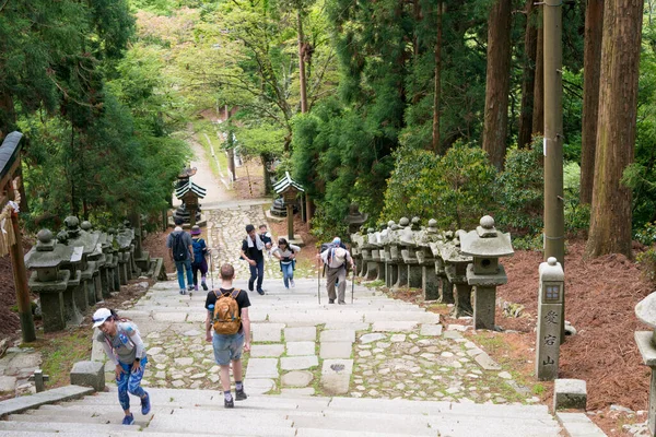 Kyoto Japon Approche Sanctuaire Atago Sur Mont Atago Kyoto Japon — Photo