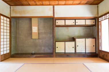 Kyoto, Japonya - Tomomi İwakura 'nın Eski Geri Çekilişi (1825-1883), Kyoto, Japonya. Bakumatsu ve Meiji döneminin önde gelen siyasetçilerinden biriydi. Ünlü bir Ulusal Tarih Sitesi.