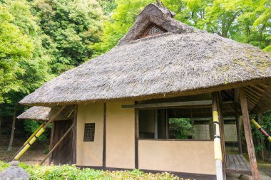 Kyoto, Japonya - Japonya, Kyoto 'daki Konpuku-ji tapınağında Basho-an. Konpuku-ji 864 yılında Jikaku Daishi adında bir rahip tarafından inşa edildi..