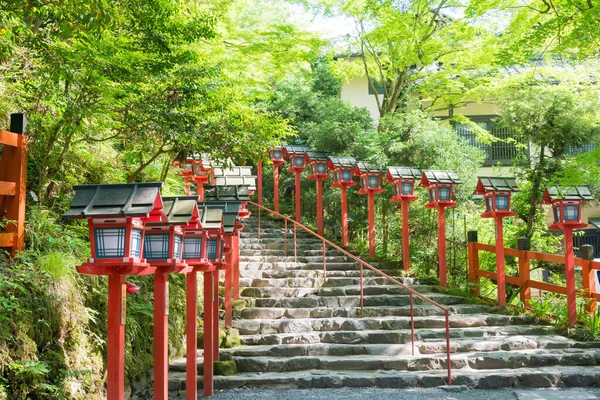 Kyoto Japan Προσέγγιση Στο Kifune Shrine Στο Κιότο Της Ιαπωνίας — Φωτογραφία Αρχείου