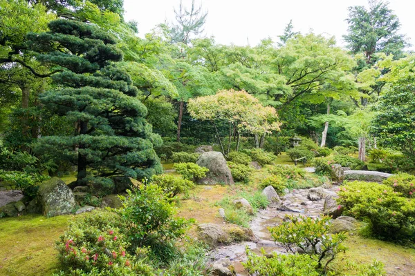 日本中部花园 位于日本京都Shugakuin Imperial Villa Shugakuin Rikyu 它最初是由退休的皇帝Go Mizunoo建造的 建于1659年 — 图库照片