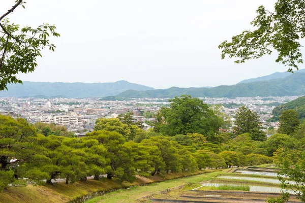 日本京都 从日本京都Shugakuin Imperial Villa Shugakuin Rikyu 看风景 — 图库照片