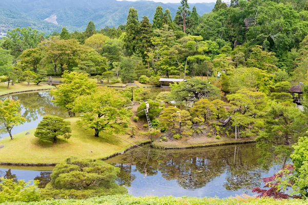 Kjóto Japonsko Horní Zahrada Shugakuin Imperial Villa Shugakuin Rikyu Kjótu — Stock fotografie