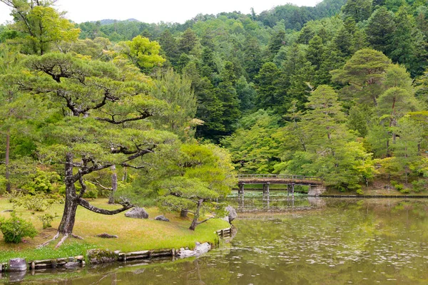 日本京都 日本京都Shugakuin Imperial Villa Shugakuin Rikyu 的上花园 它最初是由退休的皇帝Go Mizunoo建造的 建于1659年 — 图库照片