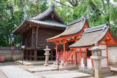 Kyoto, Japonya - Japonya, Kyoto, Yawata 'daki washimizu Hachimangu Tapınağı. Tapınak 859 'da kuruldu..