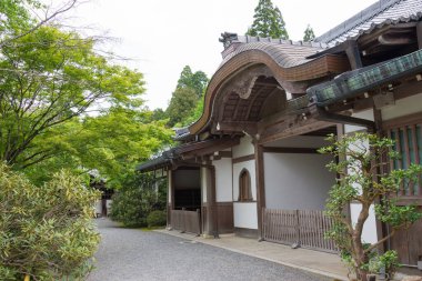Kyoto, Japonya - Ohara, Kyoto, Japonya 'daki Sanzenin Tapınağı. Sanzenin Tapınağı 804 yılında kuruldu..