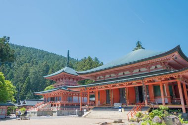 Shiga, Japonya - Otsu, Shiga, Japonya 'daki Enryakuji Tapınağı. UNESCO Dünya Mirası Alanının bir parçasıdır - Antik Kyoto Tarihi Anıtları (Kyoto, Uji ve Otsu Kentleri)).