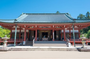 Shiga, Japonya - Otsu, Shiga, Japonya 'daki Enryakuji Tapınağı. UNESCO Dünya Mirası Alanının bir parçasıdır - Antik Kyoto Tarihi Anıtları (Kyoto, Uji ve Otsu Kentleri)).