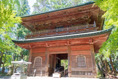 Shiga, Japonya - Otsu, Shiga, Japonya 'daki Enryakuji Tapınağı. UNESCO Dünya Mirası Alanının bir parçasıdır - Antik Kyoto Tarihi Anıtları (Kyoto, Uji ve Otsu Kentleri)).