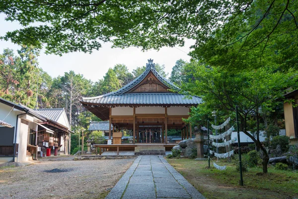 日本京都 日本京都抚顺的Nagao Tenmangu神龛 神龛始建于949年 — 图库照片