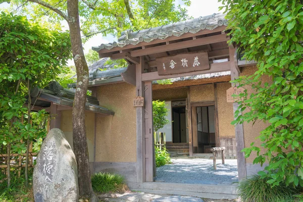 日本の洛中社 日本の文学史において最も重要な場所の一つは 向井教頼 1651年 1704年 が彼の孤独を楽しんだこの庵です — ストック写真