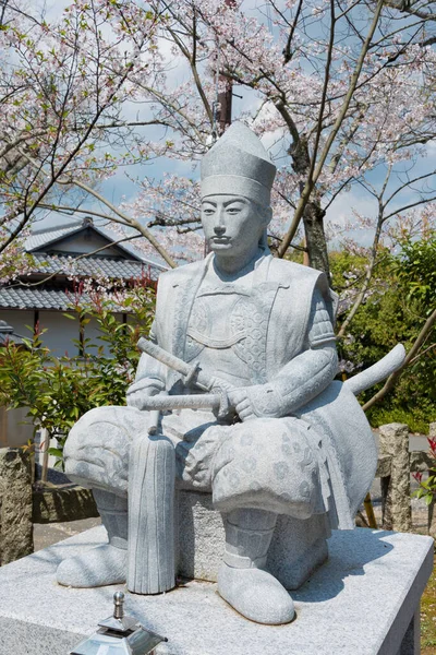Kyoto Japan Staty Matsudaira Katamori 1836 1893 Aizu Kyrkogård Vid — Stockfoto