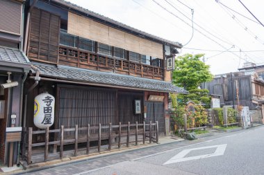 Kyoto, Japonya - Japonya 'nın Kyoto kentinde Teradaya Inn. 