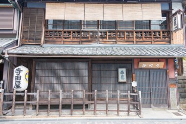 Kyoto, Japonya - Japonya 'nın Kyoto kentinde Teradaya Inn. 