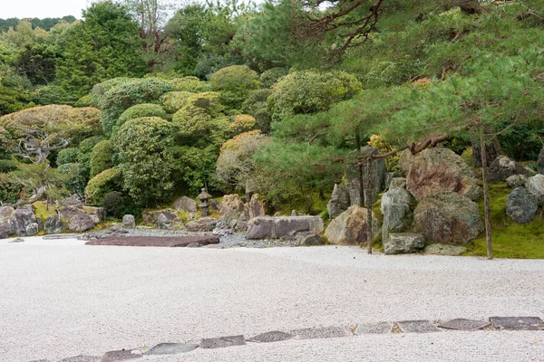 Kyoto Japan Kraanvogel Schildpad Tuin Tsurukame Niwa Konchi Tempel Kyoto — Stockfoto