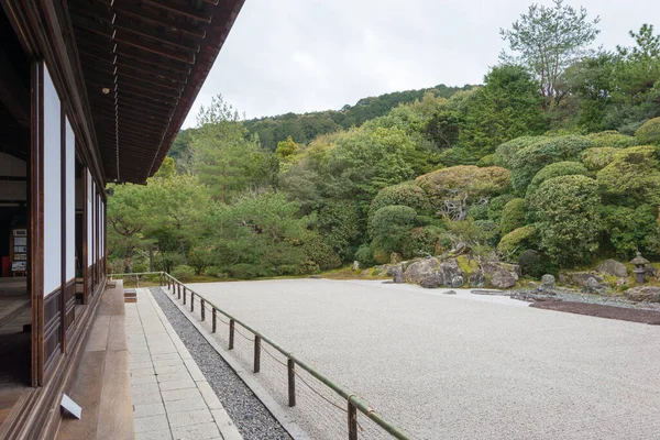 Kyoto Giappone Gru Giardino Delle Tartarughe Tsurukame Niwa Tempio Konchi — Foto Stock