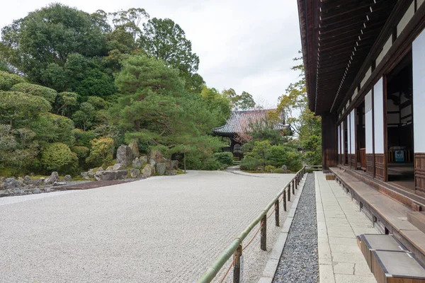 Kyoto Japón Crane Turtle Garden Tsurukame Niwa Konchi Temple Kyoto — Foto de Stock