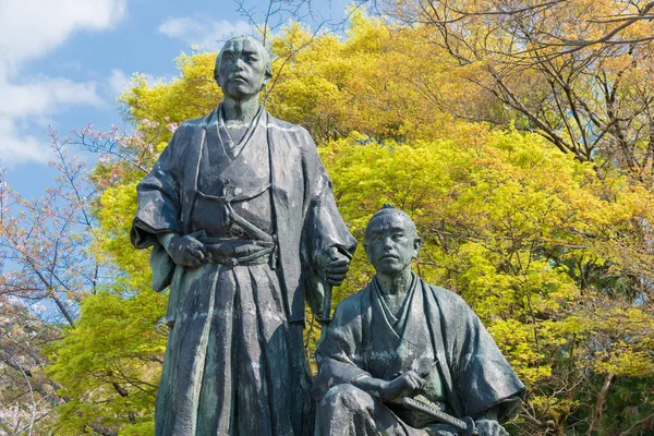 Kyoto Japan Αγάλματα Του Sakamoto Ryoma Και Της Nakaoka Shintaro — Φωτογραφία Αρχείου