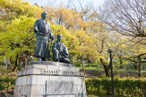 Kyoto Japan Αγάλματα Του Sakamoto Ryoma Και Της Nakaoka Shintaro — Φωτογραφία Αρχείου