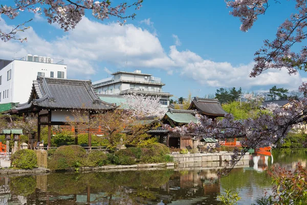 Kyoto Japan Shinsenentemplet Kyoto Japan Templet Byggdes Ursprungligen 824 — Stockfoto