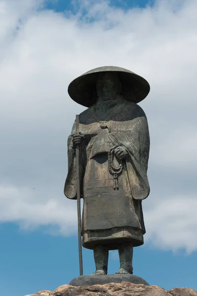 Kyoto Giappone Statua Shinran Tempio Honganji Suminobo Kyoto Giappone Shinran — Foto Stock