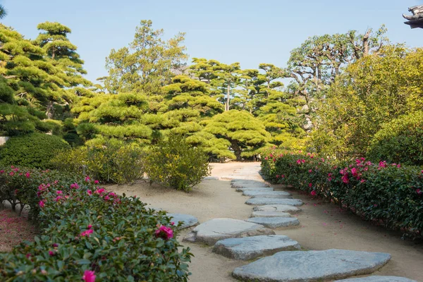 Kagawa Japon Villa Hiunkaku Château Takamatsu Parc Tamamo Takamatsu Kagawa — Photo