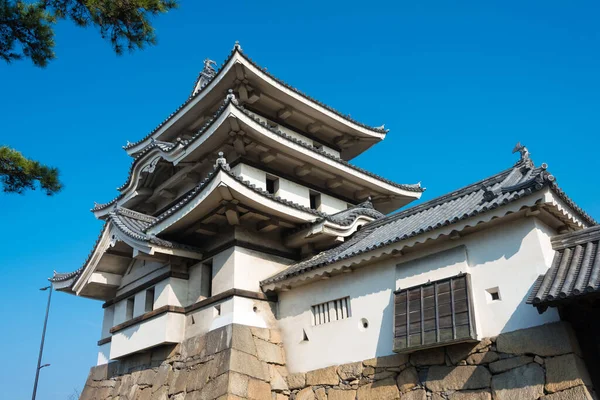 Kagawa Japan Ushi Tøras Yagura Takamatsu Slott Tamamo Park Takamatsu – stockfoto