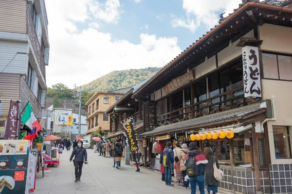 Kagawa Giappone Monzenmachi Città Cattedrale Presso Santuario Kotohiragu Santuario Konpira — Foto Stock