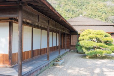 Kagawa, Japonya - Takamatsu, Kagawa, Japonya 'daki Ritsurin Bahçesi. Ritsurin Bahçesi Japonya 'nın en ünlü tarihi bahçelerinden biridir..