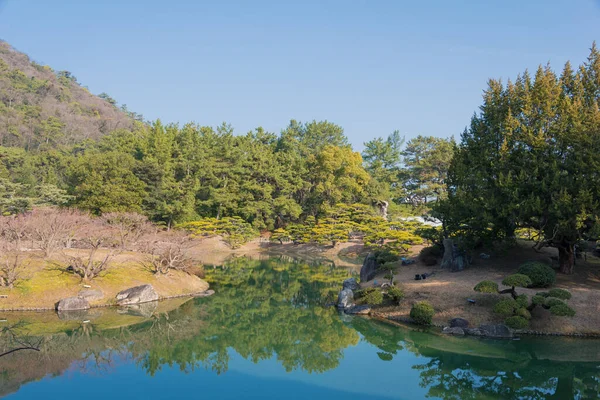 Kagawa Japonia Ogród Ritsurin Takamatsu Kagawa Japonia Ritsurin Garden Jest — Zdjęcie stockowe