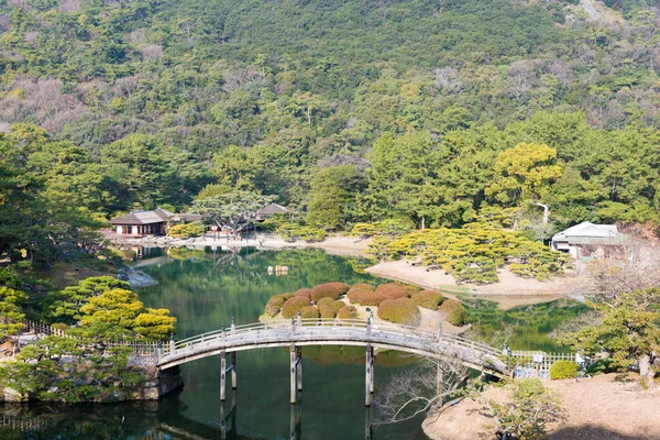 Kagawa Japonsko Ritsurin Garden Takamatsu Kagawa Japonsko Ritsurin Garden Jednou — Stock fotografie