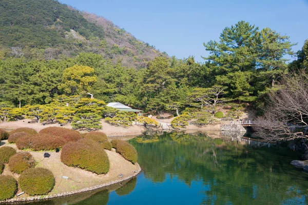 Kagawa Japan Ritsurin Garden Takamatsu Kagawa Japan Ritsurin Garden Een — Stockfoto