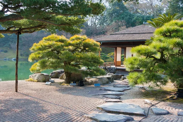 Kagawa Japón Jardín Ritsurin Takamatsu Kagawa Japón Ritsurin Garden Uno — Foto de Stock