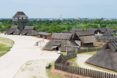 Saga, Japonya - Yoshinogari Tarihi Parkı, Saga, Japonya. Büyük ve kompleks bir Yayoi arkeolojik alanı ve M.Ö. 3. yüzyıldan kalma..