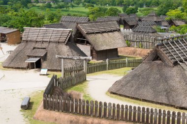Saga, Japonya - Yoshinogari Tarihi Parkı, Saga, Japonya. Büyük ve kompleks bir Yayoi arkeolojik alanı ve M.Ö. 3. yüzyıldan kalma..
