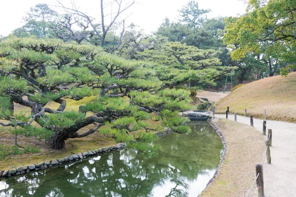 Kagawa, Japan - Ritsurin Garden in Takamatsu, Kagawa, Japan. Ritsurin Garden is one of the most famous historical gardens in Japan.