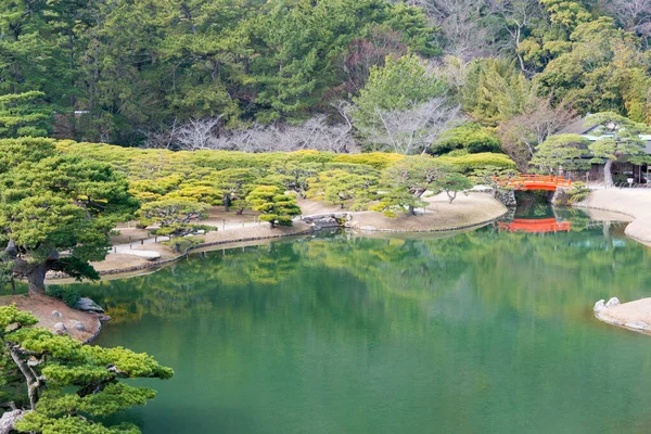 Kagawa Japonia Ogród Ritsurin Takamatsu Kagawa Japonia Ritsurin Garden Jest — Zdjęcie stockowe
