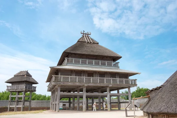 Saga Giappone Yoshinogari Historical Park Yoshinogari Saga Giappone Grande Complesso — Foto Stock