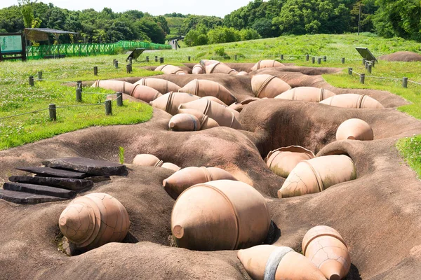 Saga Japão Antigo Cemitério Parque Histórico Yoshinogari Yoshinogari Saga Japão — Fotografia de Stock