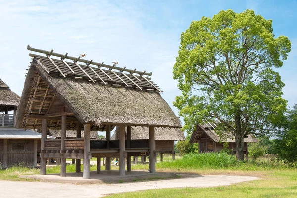 Saga Japan Yoshinogari Historical Park Yoshinogari Saga Japan 大而复杂的Yayoi考古遗址 可以追溯到公元前3世纪至公元3世纪 — 图库照片