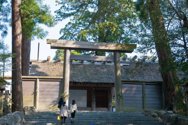Mie Japonya Ise Büyük Tapınağı Nın Ise Jingu Naiku Türbesi — Stok fotoğraf