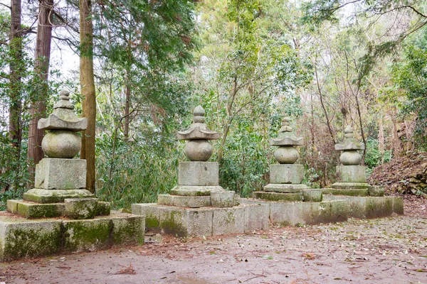 Shiga Japonia Mauzoleum Ody Nobukatsu Ruinach Zamku Azuchi Omihachiman Shiga — Zdjęcie stockowe