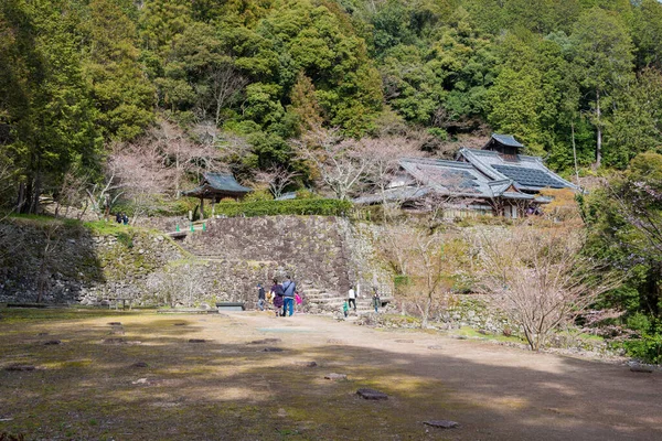Shiga Japan 位于日本石贺Omihachiman市Azuchi Castle Ruins的Hashiba Hideyoshi住宅所在地 青木城堡是织田信长的主要城堡之一 — 图库照片