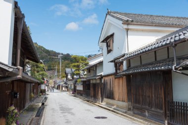 Shiga, Japonya - Omihachiman, Shiga, Japonya 'da geleneksel mimari koruma bölgesi.