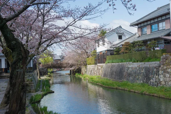 Shiga Japonia Tradycyjna Dzielnica Ochrony Architektury Omihachiman Shiga Japonia — Zdjęcie stockowe